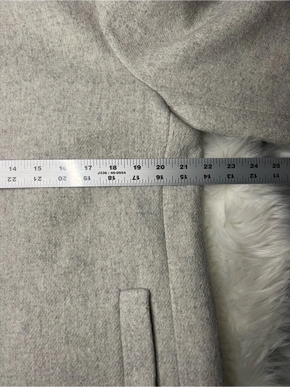J. Crew Factory City Coat with button neck - heather dusk size 12 - Picture 8 of 14